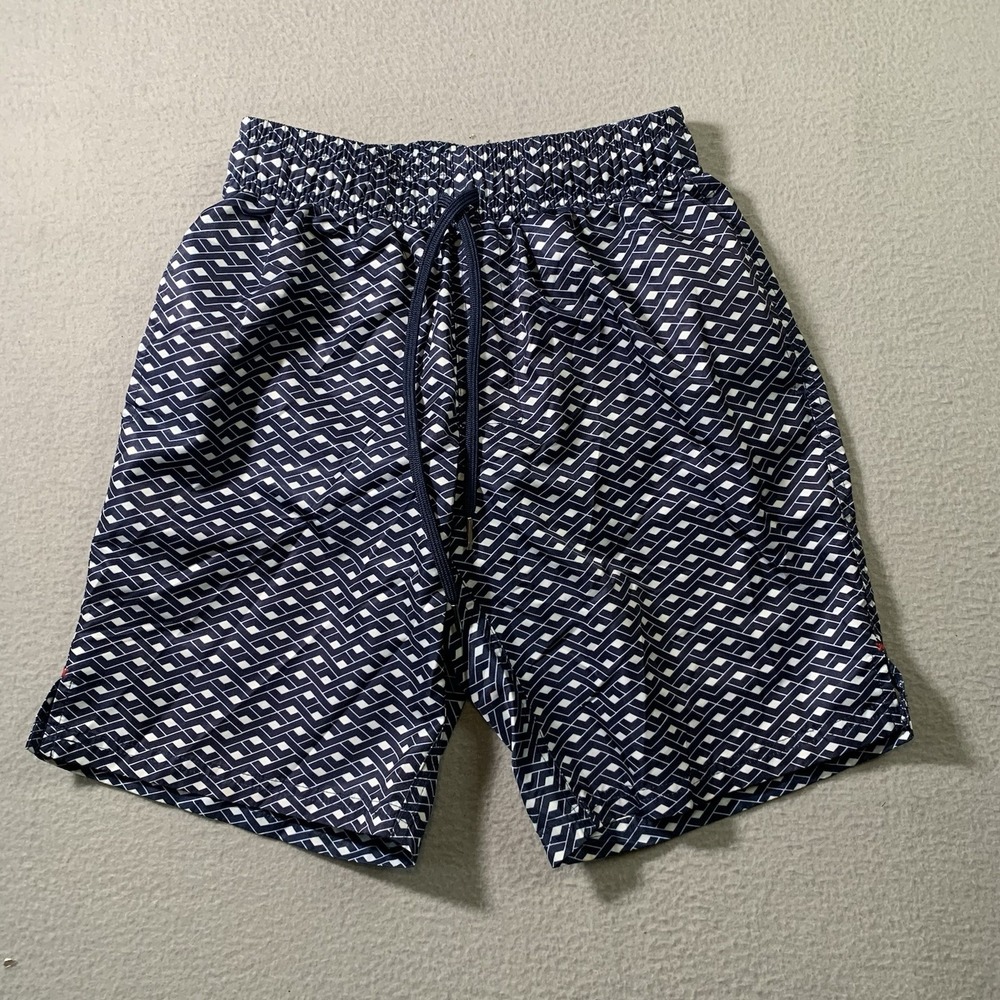 2XIST Men's Size Small Swimsuit Trunks Geometric Shape Pockets And Liner